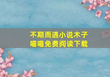 不期而遇小说木子喵喵免费阅读下载