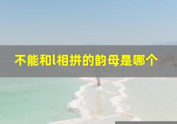 不能和l相拼的韵母是哪个