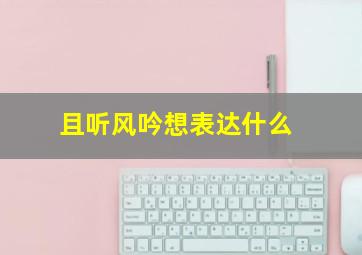 且听风吟想表达什么