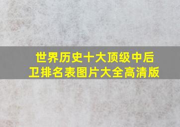 世界历史十大顶级中后卫排名表图片大全高清版