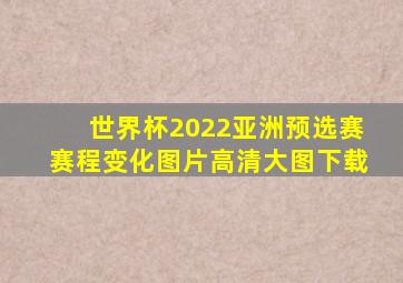 世界杯2022亚洲预选赛赛程变化图片高清大图下载