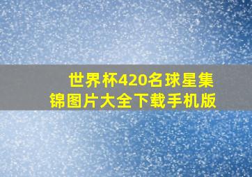 世界杯420名球星集锦图片大全下载手机版