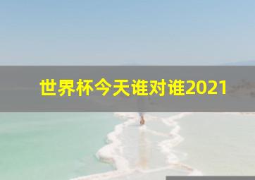 世界杯今天谁对谁2021