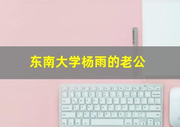 东南大学杨雨的老公