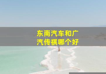 东南汽车和广汽传祺哪个好