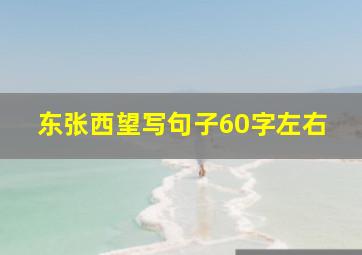 东张西望写句子60字左右