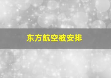 东方航空被安排