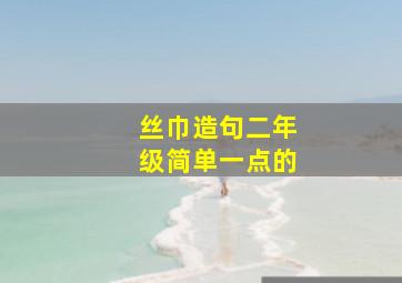 丝巾造句二年级简单一点的