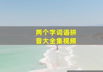 两个字词语拼音大全集视频