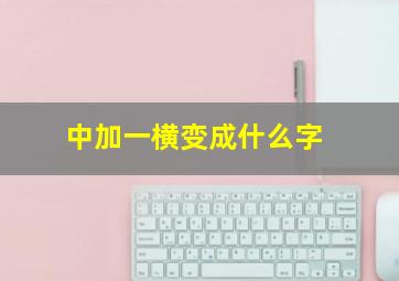 中加一横变成什么字