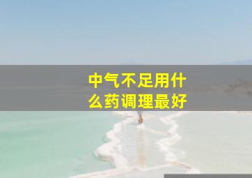 中气不足用什么药调理最好