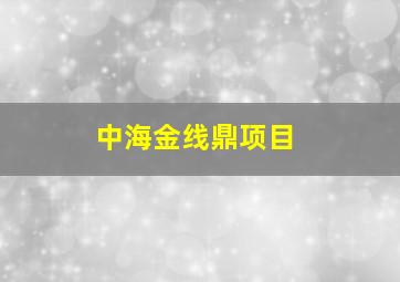 中海金线鼎项目