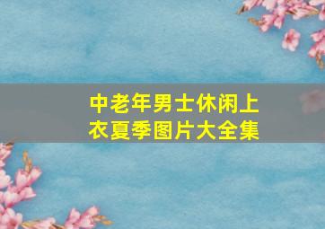 中老年男士休闲上衣夏季图片大全集