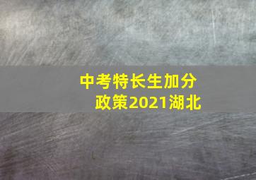 中考特长生加分政策2021湖北