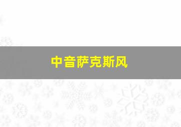 中音萨克斯风