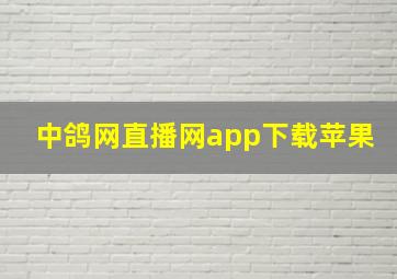 中鸽网直播网app下载苹果