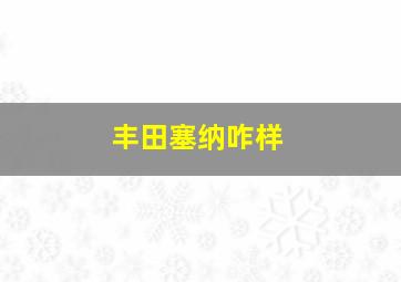 丰田塞纳咋样