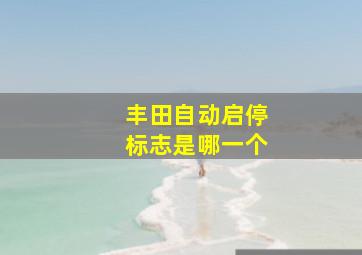 丰田自动启停标志是哪一个