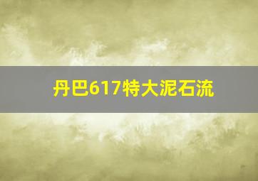 丹巴617特大泥石流