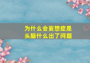 为什么会妄想症是头脑什么出了问题