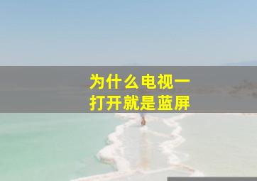 为什么电视一打开就是蓝屏