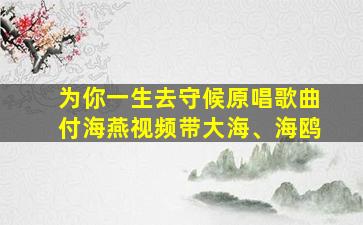 为你一生去守候原唱歌曲付海燕视频带大海、海鸥