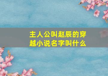 主人公叫赵辰的穿越小说名字叫什么