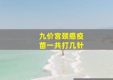 九价宫颈癌疫苗一共打几针