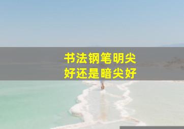 书法钢笔明尖好还是暗尖好