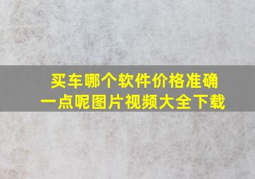 买车哪个软件价格准确一点呢图片视频大全下载