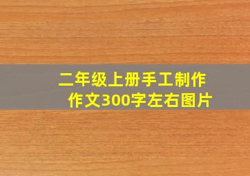 二年级上册手工制作作文300字左右图片