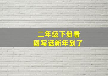 二年级下册看图写话新年到了