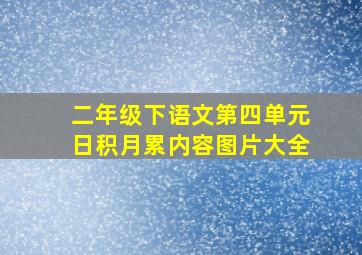 二年级下语文第四单元日积月累内容图片大全