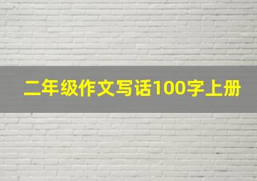 二年级作文写话100字上册