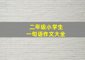 二年级小学生一句话作文大全