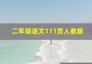 二年级语文111页人教版