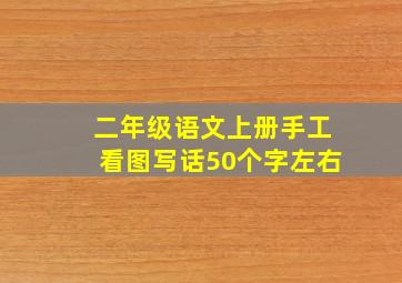 二年级语文上册手工看图写话50个字左右