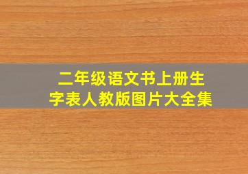 二年级语文书上册生字表人教版图片大全集