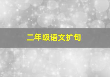 二年级语文扩句