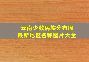 云南少数民族分布图最新地区名称图片大全