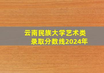 云南民族大学艺术类录取分数线2024年