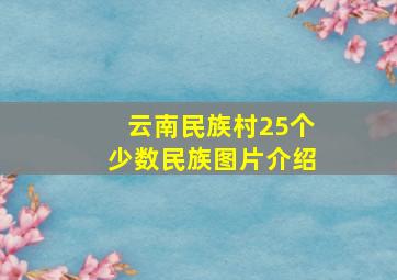 云南民族村25个少数民族图片介绍