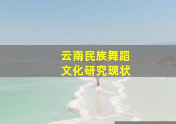 云南民族舞蹈文化研究现状