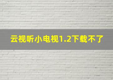 云视听小电视1.2下载不了