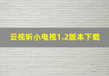 云视听小电视1.2版本下载