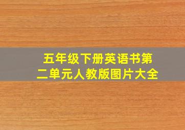 五年级下册英语书第二单元人教版图片大全