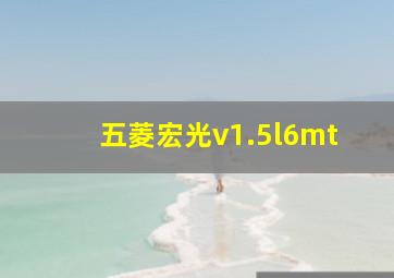 五菱宏光v1.5l6mt