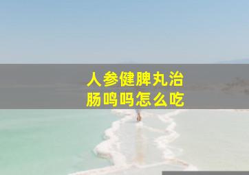 人参健脾丸治肠鸣吗怎么吃