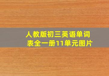 人教版初三英语单词表全一册11单元图片