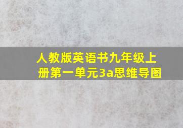 人教版英语书九年级上册第一单元3a思维导图